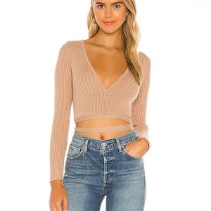 SNDYS from Revolve Knit Wrap Top